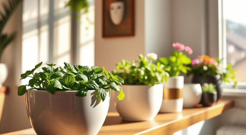 Self-watering planter reservoir concept