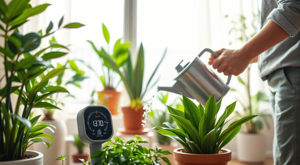 Watering Indoor Plants