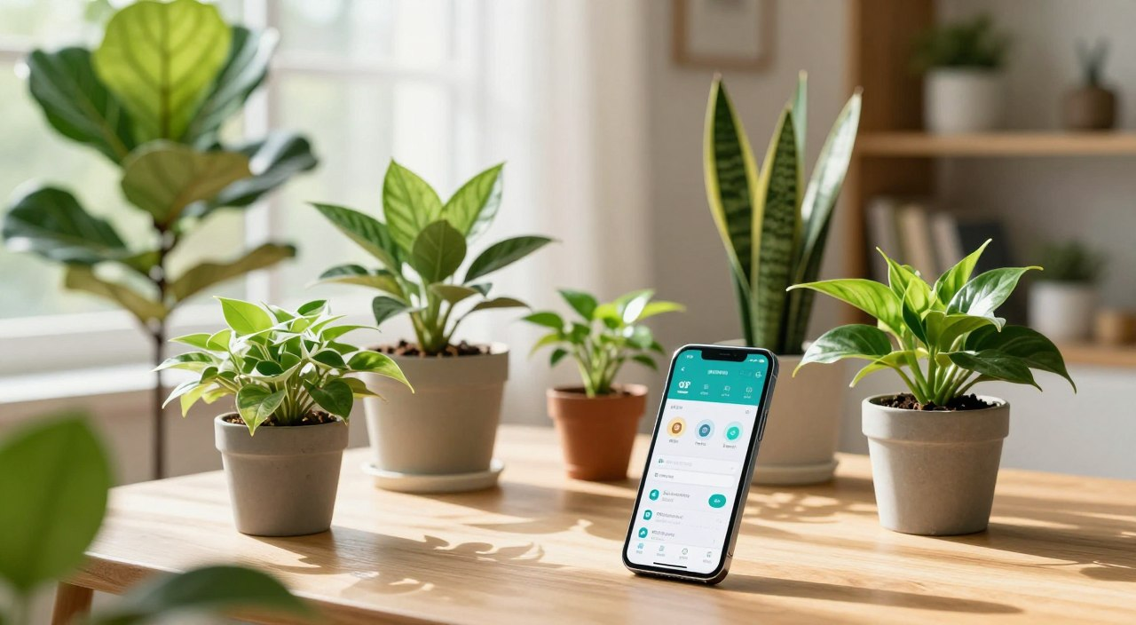 Measure indoor light for houseplants