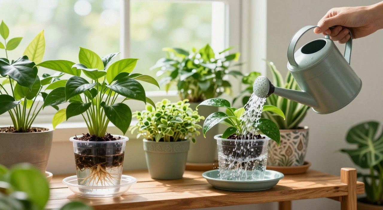 bottom watering vs top watering