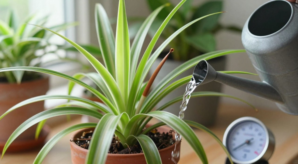 Spider plant brown tips fix