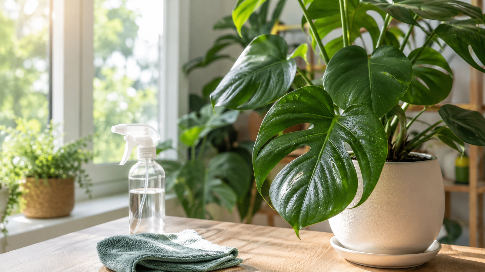 How to Clean Houseplant Leaves Naturally Without Damaging Them