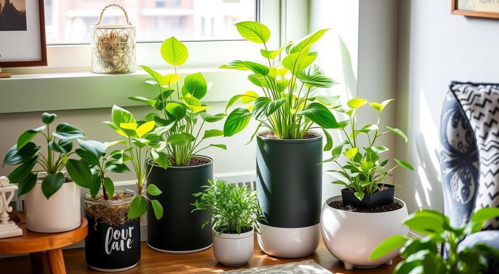 self watering planters for apartments