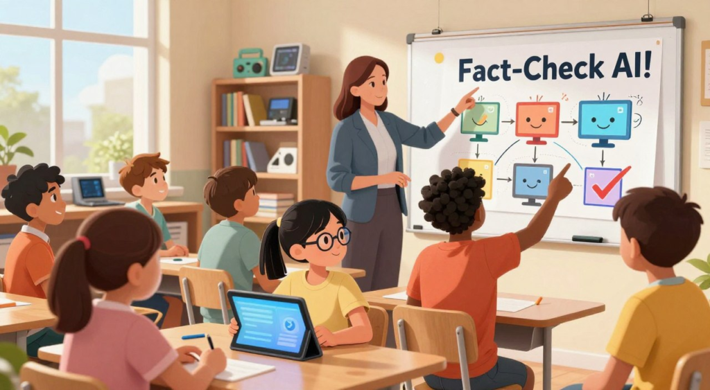 Teach Kids to Fact Check AI